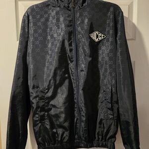 Gucci Monogram Black Windbreaker for Men